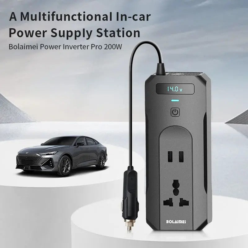 Inversor de Corriente 12V a 220V 200W para Coche Inuitz