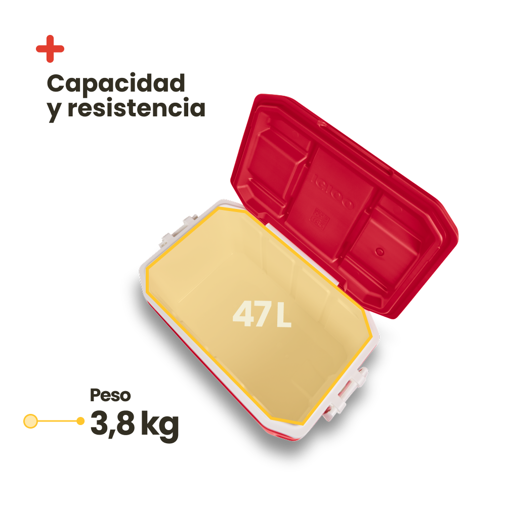 Nevera portátil Igloo Profile 50 Roja