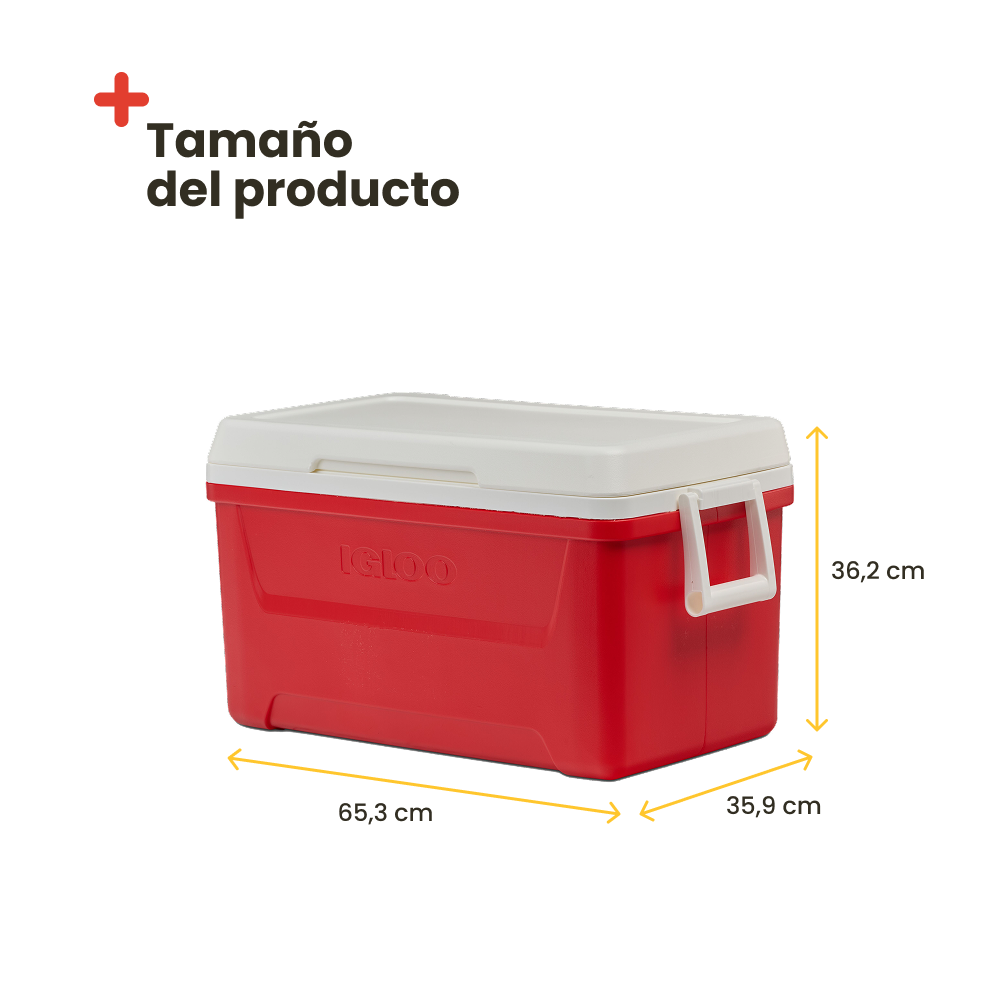 Nevera Portátil IGLOO LAGUNA 48, Roja