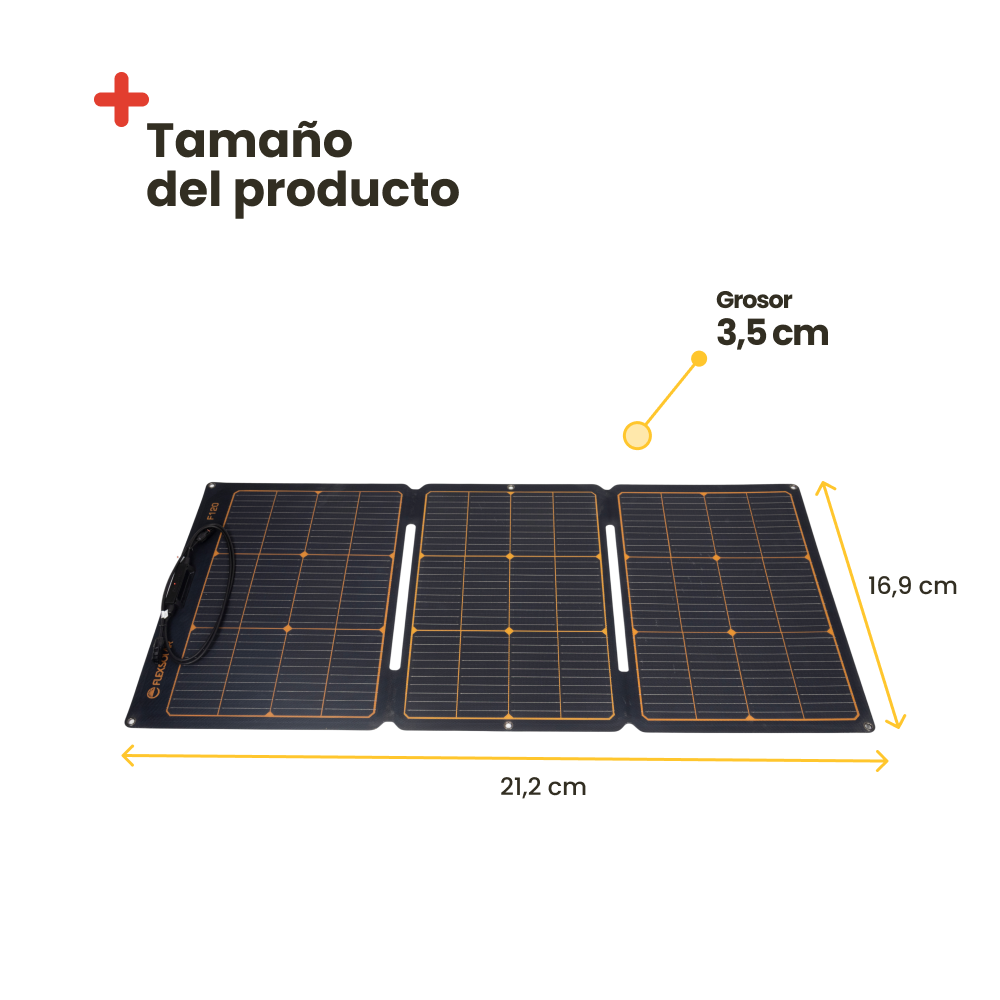 Placa solar flexible 120W