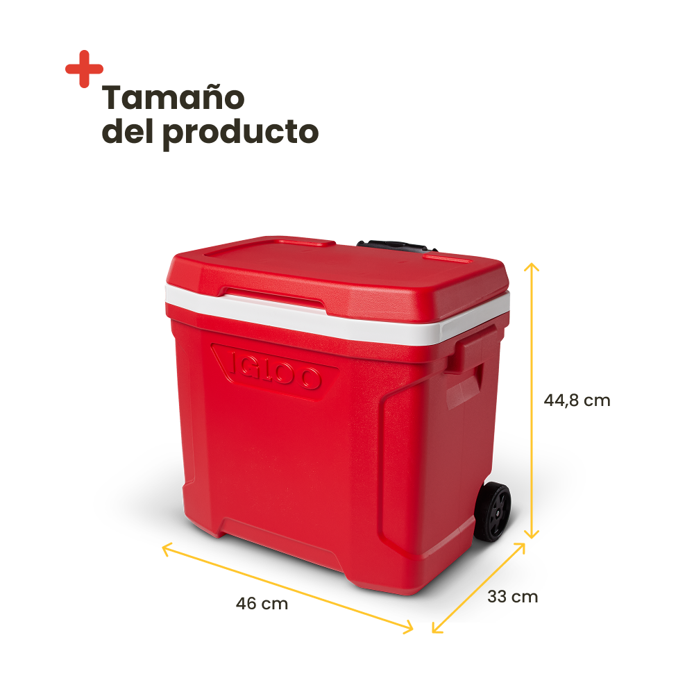 Nevera Portátil Con Ruedas Igloo Profile Roller 28 Roja