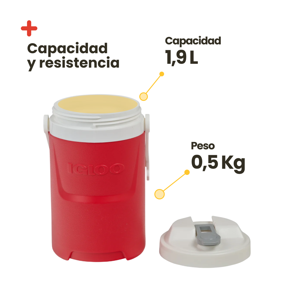 Termo Igloo Sport de 2 Litros Azul y Rojo