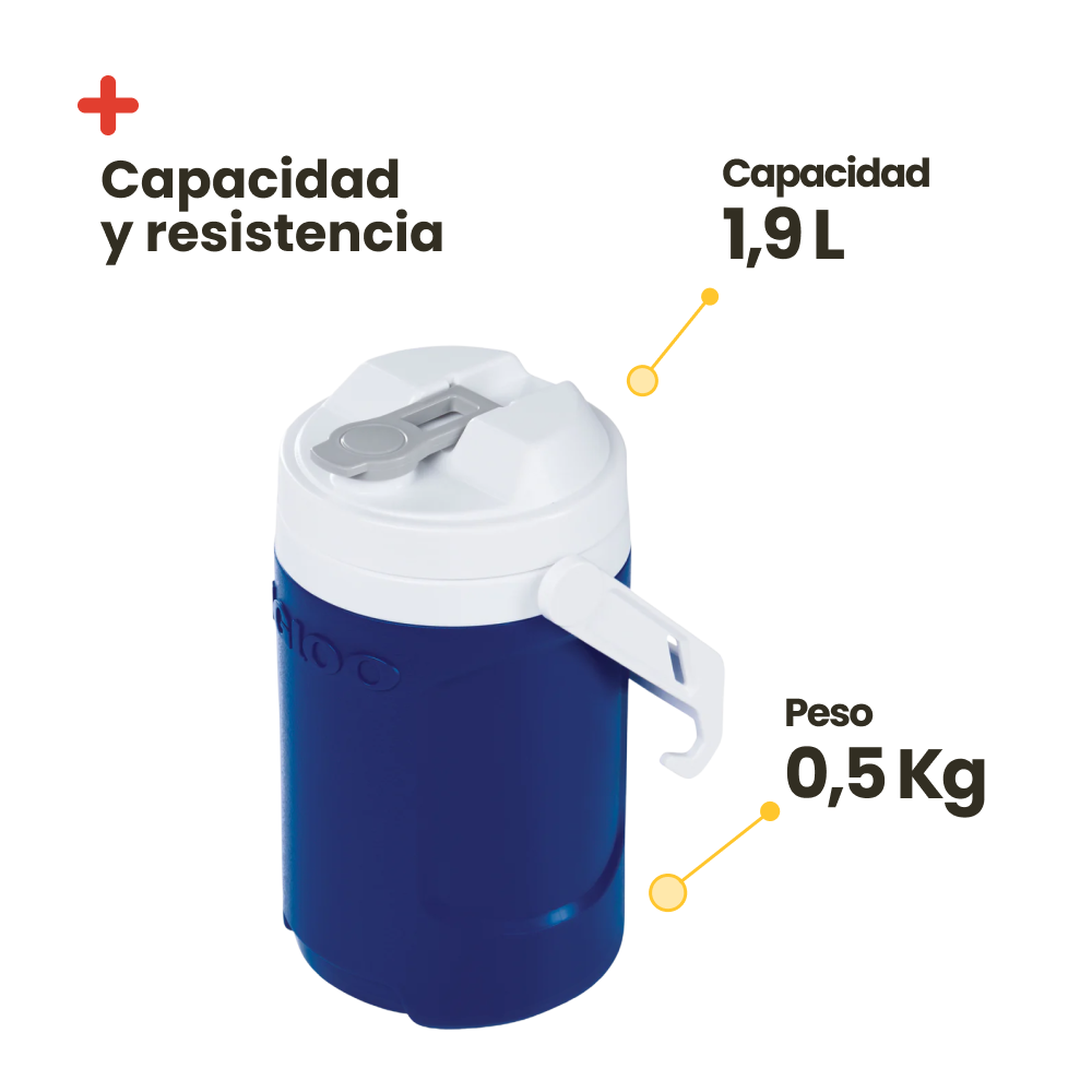 Termo Igloo Sport de 2 Litros Azul y Rojo