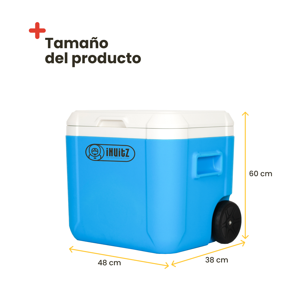 Nevera Portátil INUITZ Island Roller 52 Litros Azul