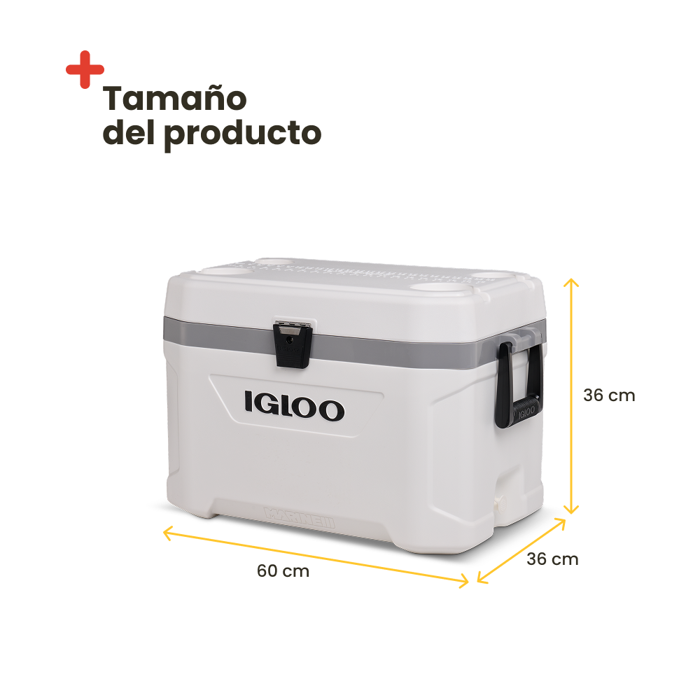 Nevera rígida portátil Igloo Latitude 54 Marine Ultra, 51 litros náutica