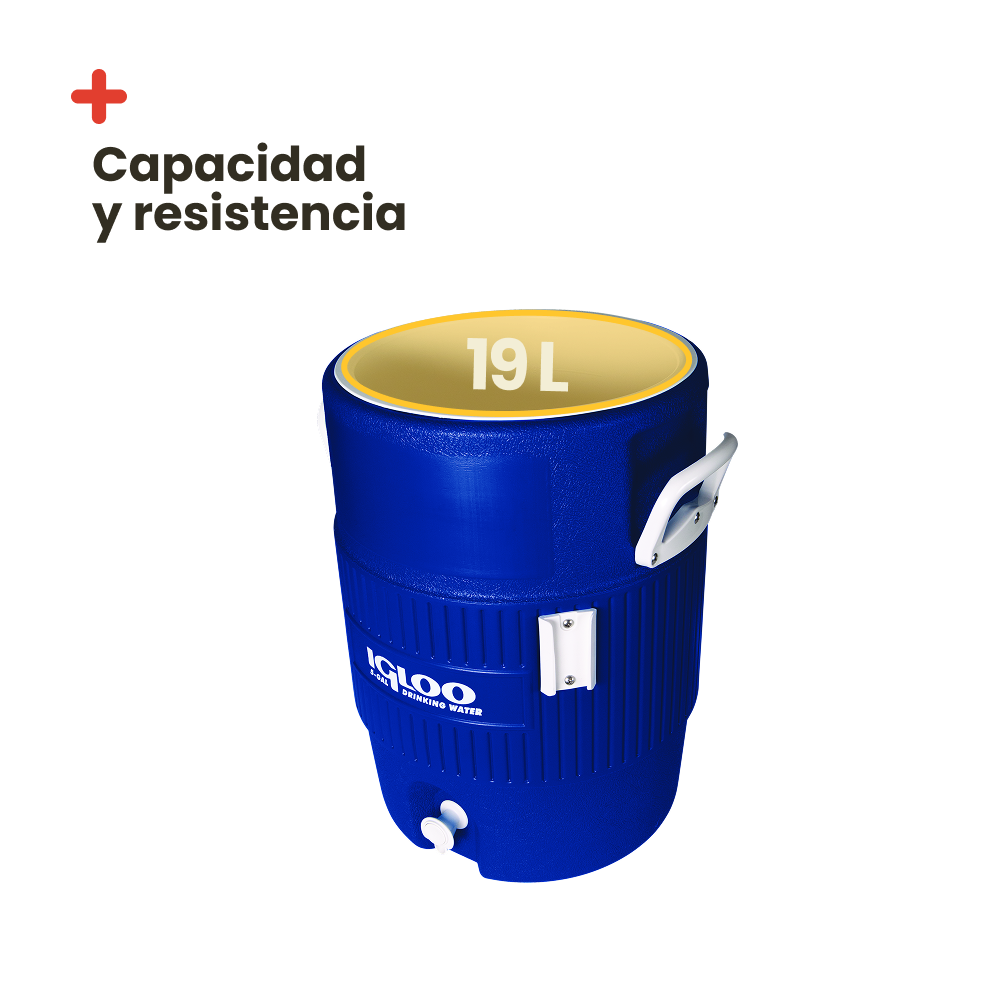 Igloo Bidón Termo Industrial Seat Top 19 litros color azul