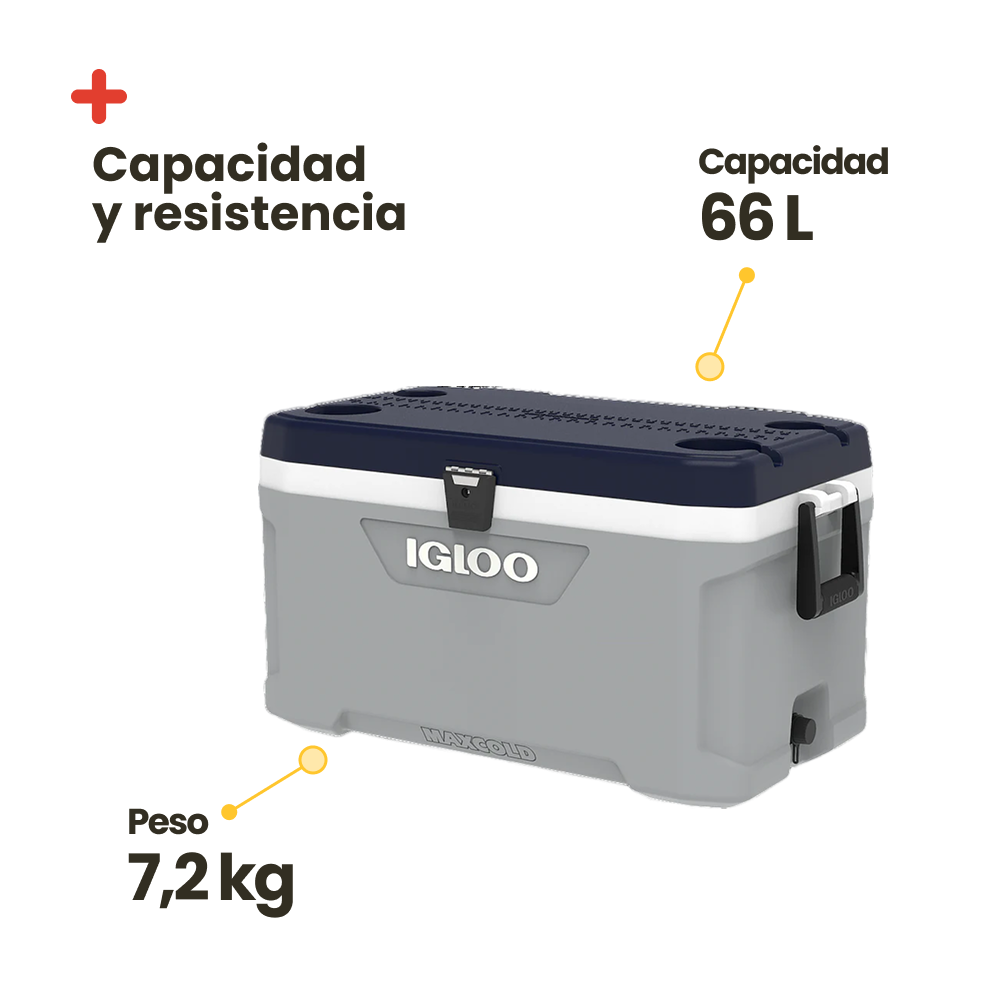 Nevera portátil Igloo Latitude 70 - 66 litros