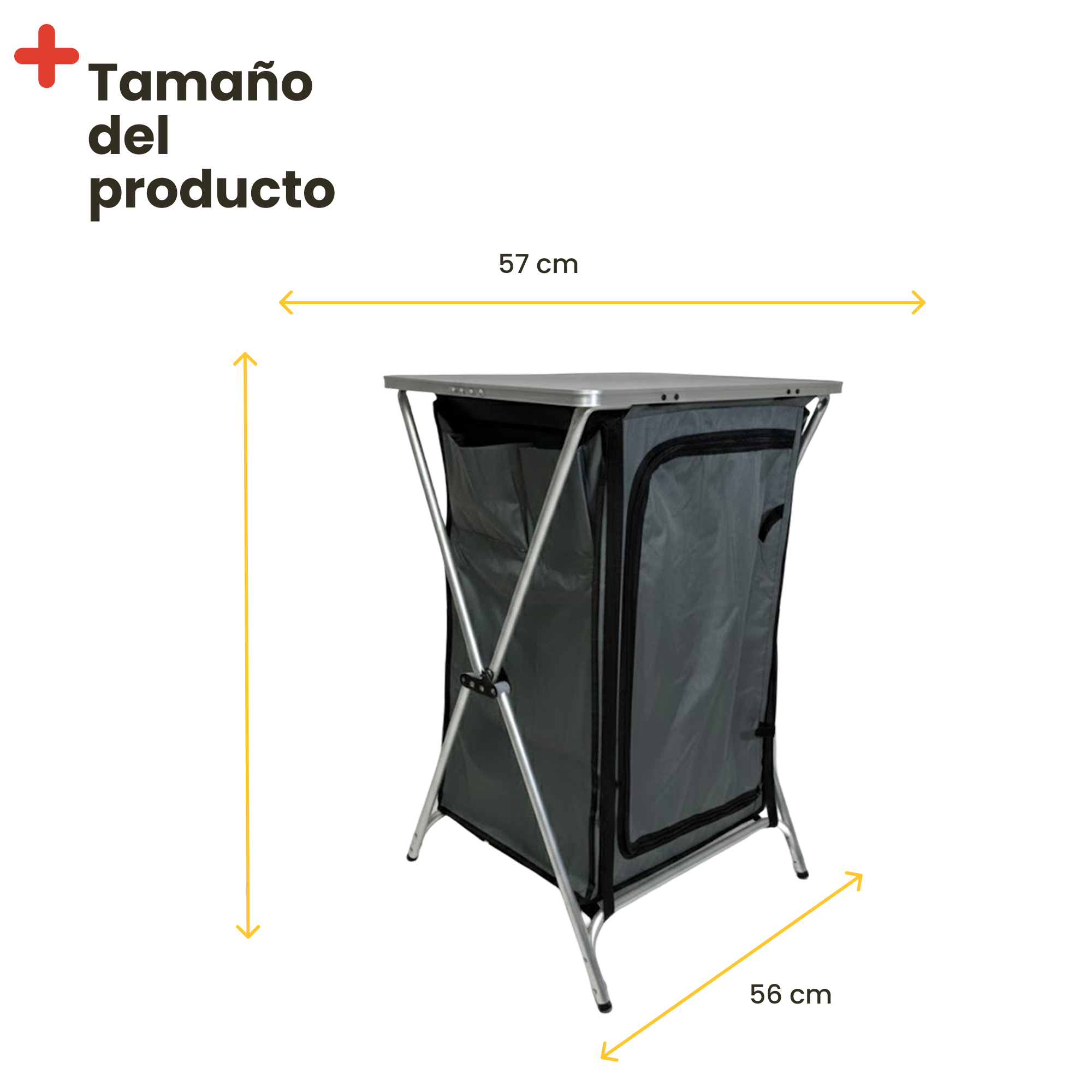 Mueble de Cocina Plegable para Camping con Estanterías