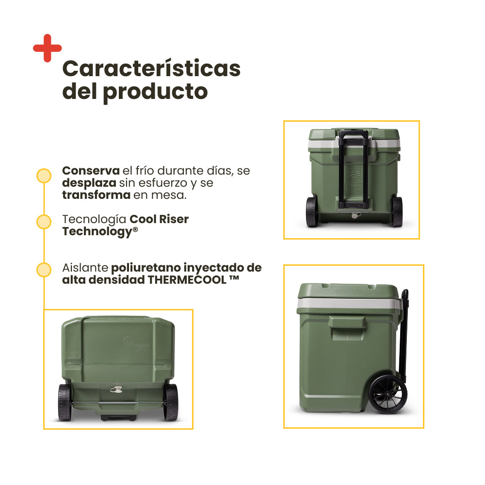 Igloo Nevera Portatil con Ruedas Profile 60 Ecocool