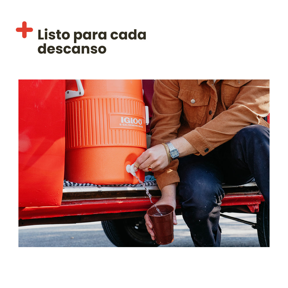 Termo IGLOO SEAT TOP 19L. Naranja