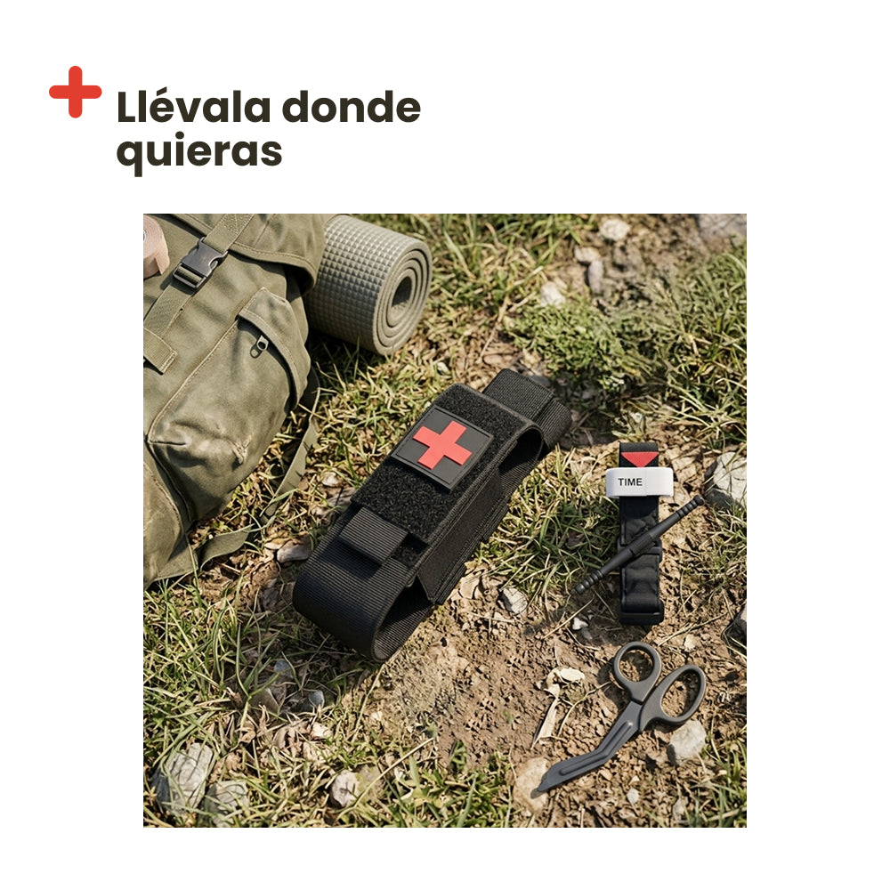 Torniquete de Primeros Auxilios con Tijeras y Funda