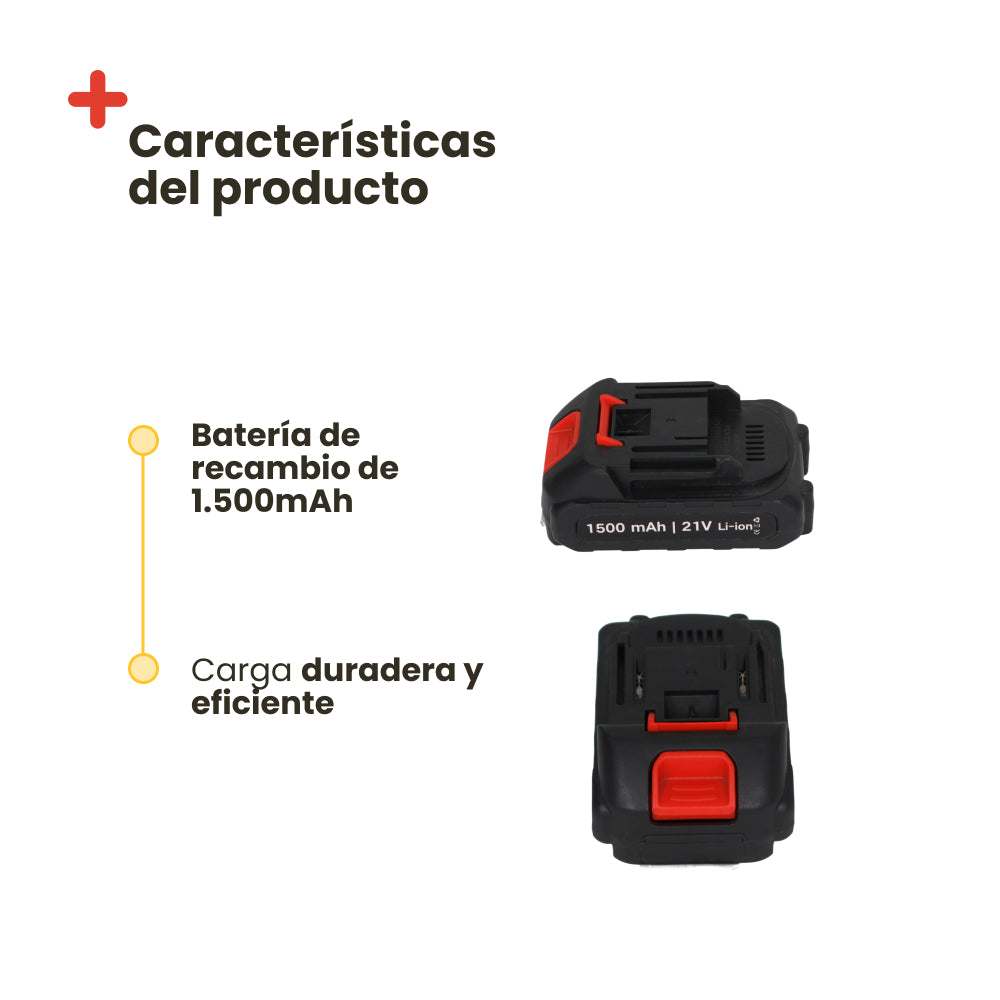Bateria extra sopladores y sierra