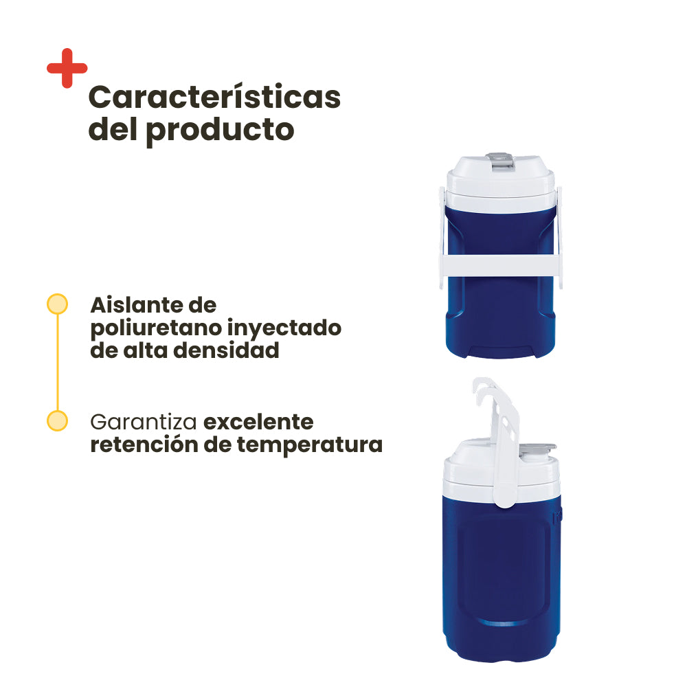 Termo Igloo Sport de 2 Litros Azul y Rojo