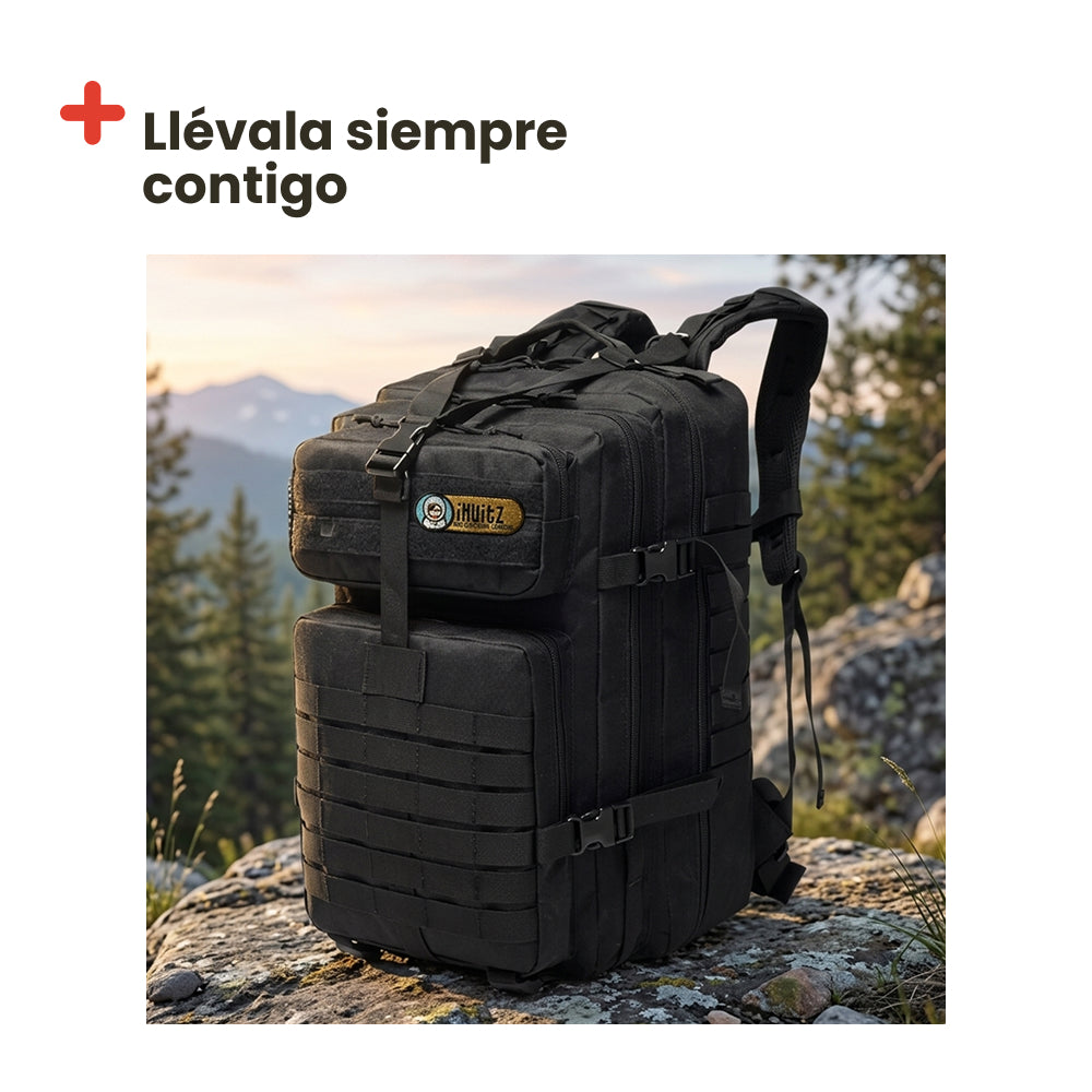 Mochila Táctica estilo Militar. 56L Negra
