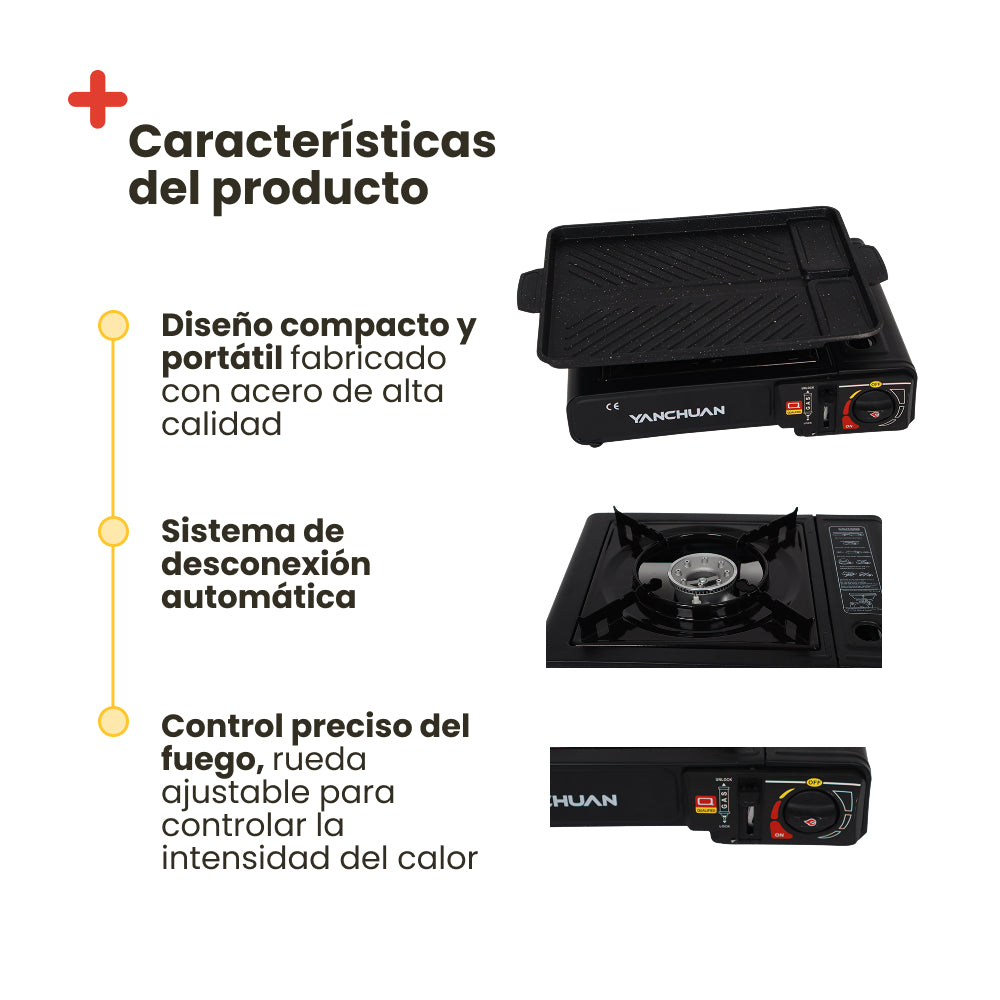 Hornillo de gas portátil