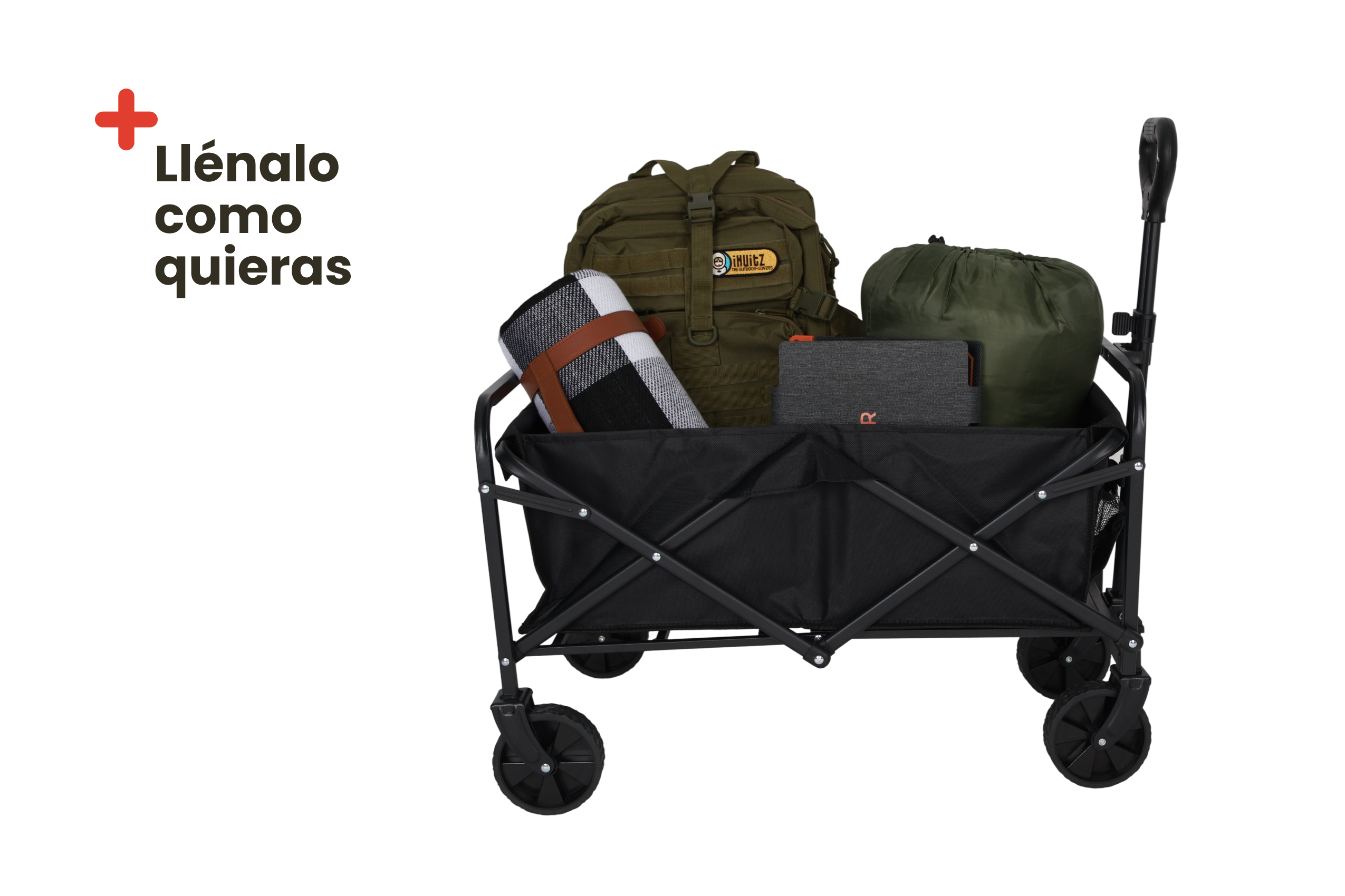 Carrito plegable de transporte 60L