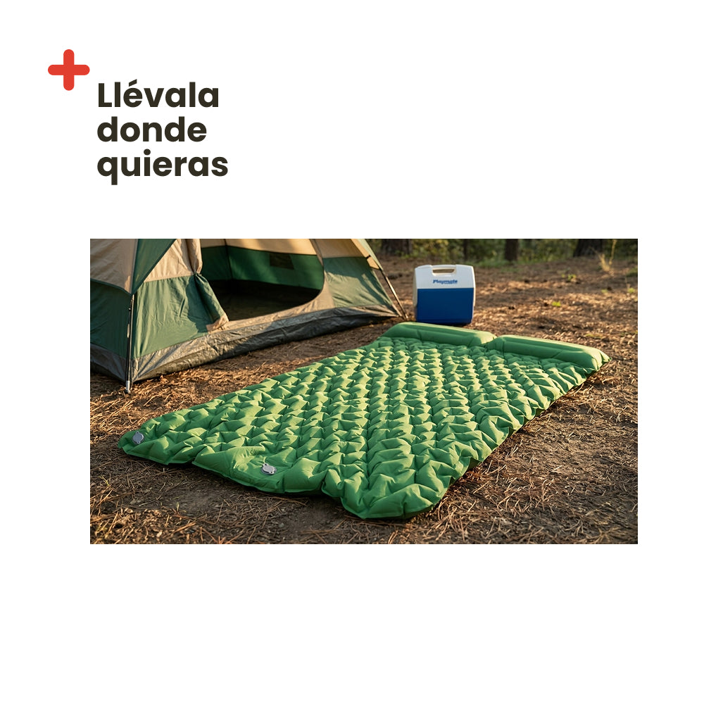 Colchón autoinflable 2 plazas - Apto para 2 personas