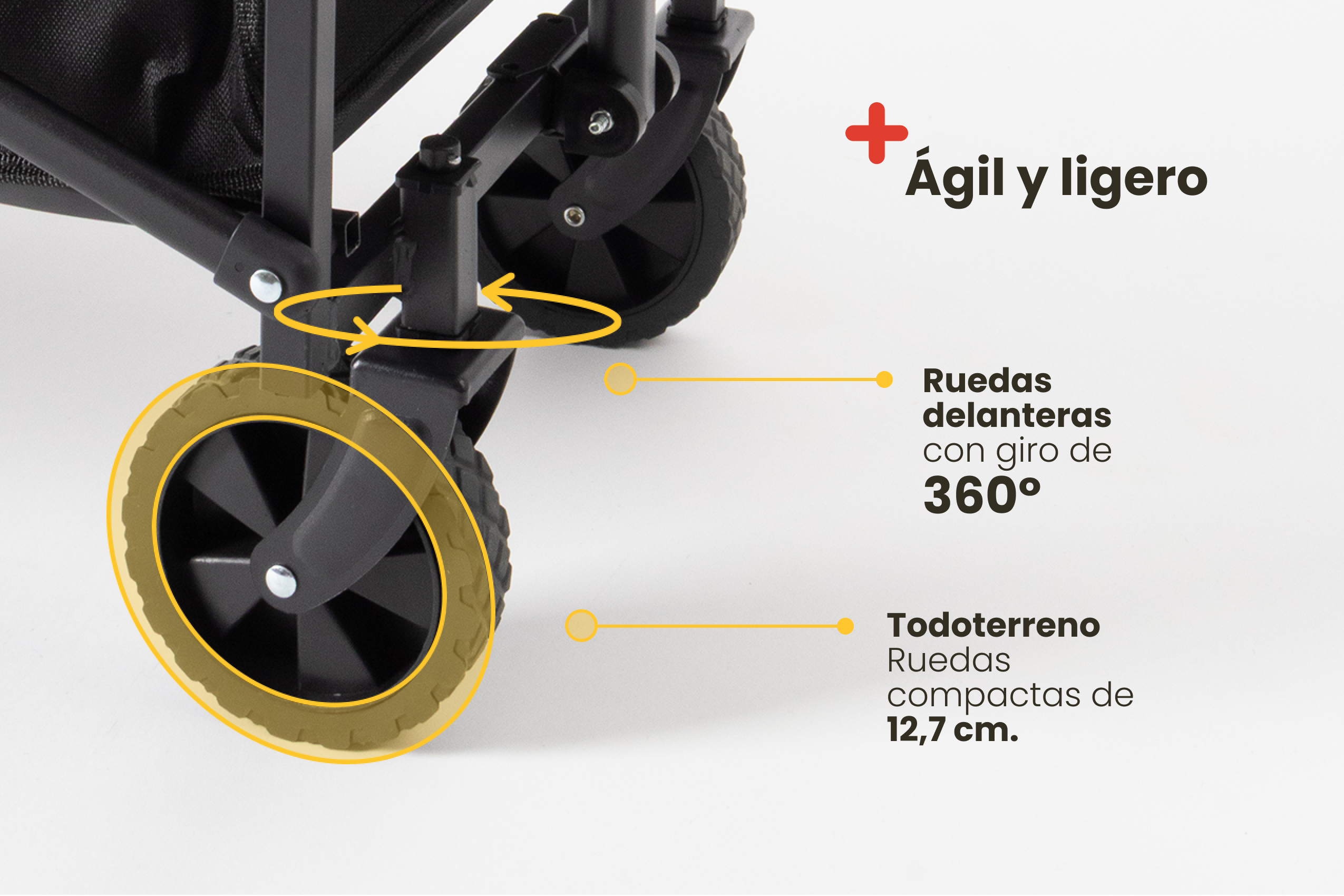 Carrito plegable de transporte 60L