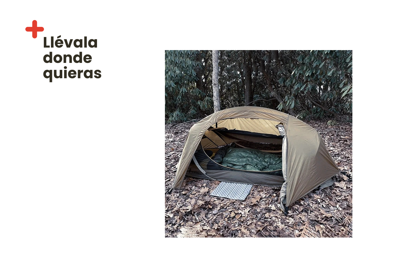 Tienda de campaña individual ultraligera - Camping