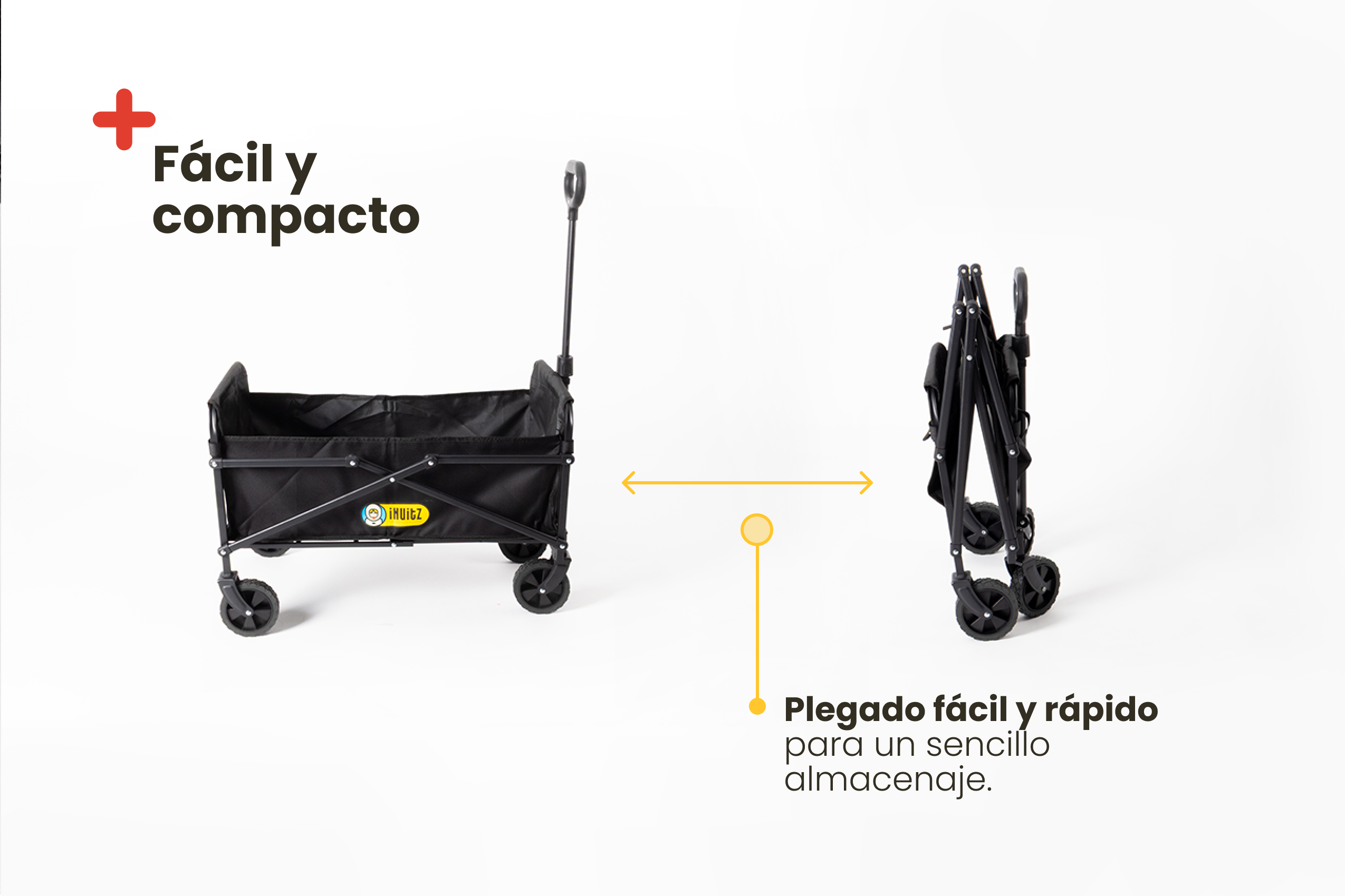 Carrito plegable de transporte 60L