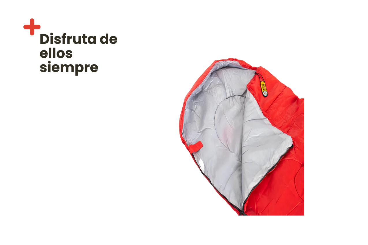 Saco de Dormir 5/+20ºC con Bolsa de Transporte – Ligero, Compacto y Resistente