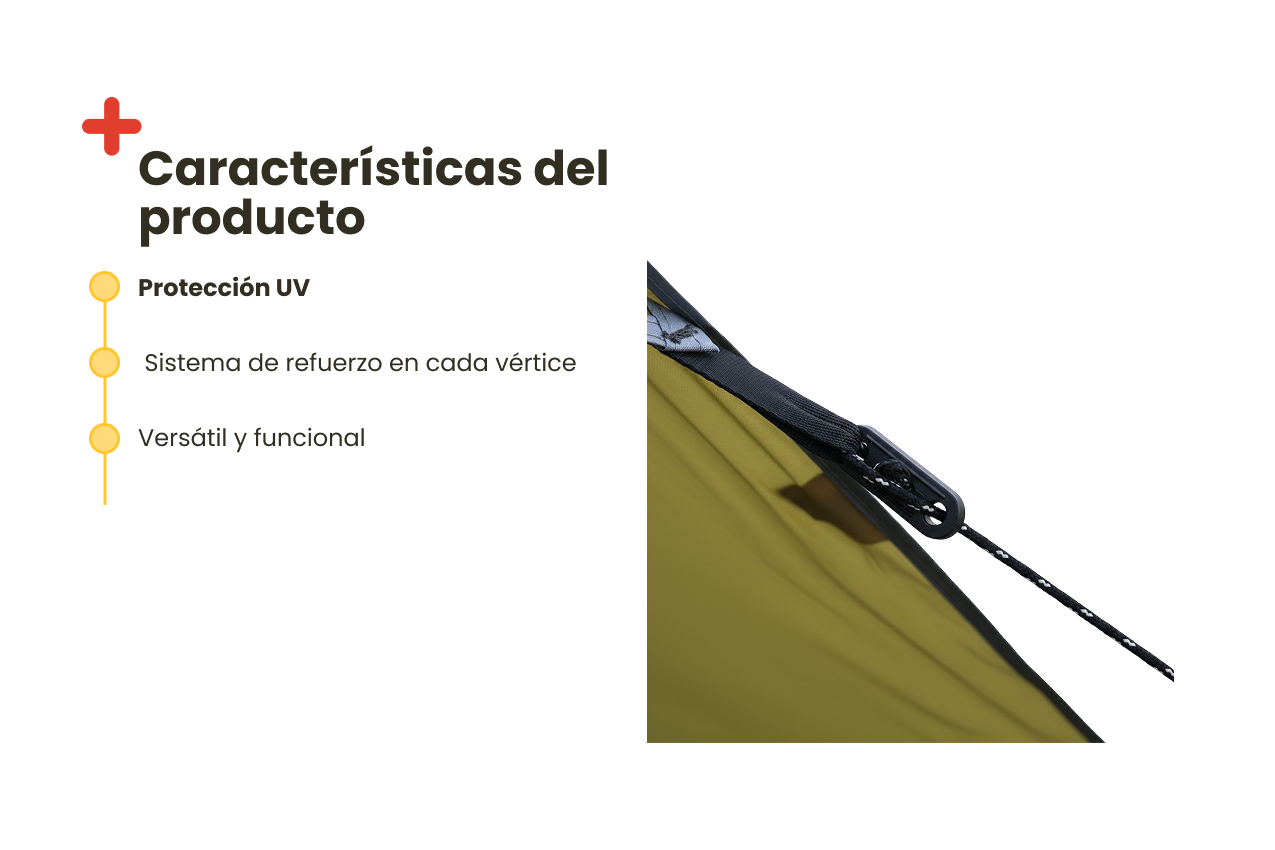 Toldo hexagonal impermeable