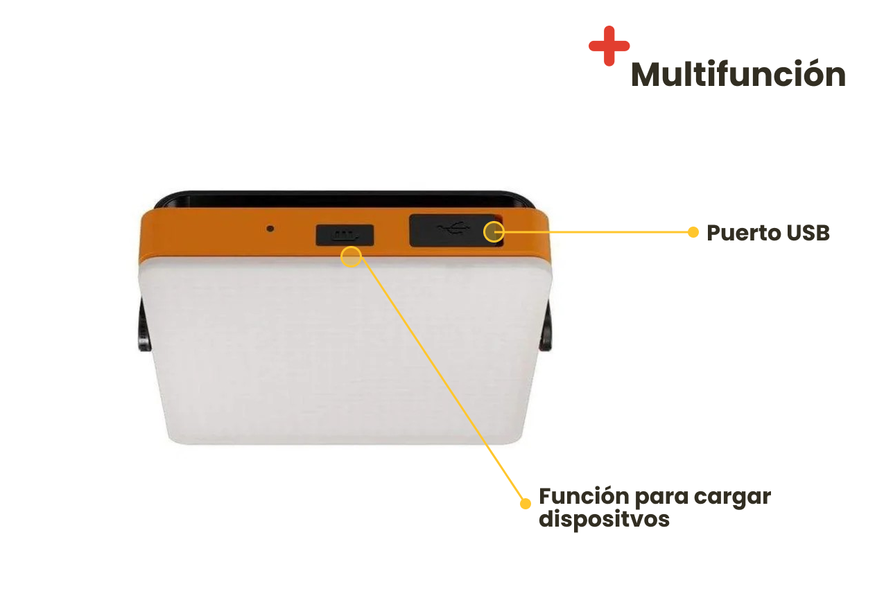 Luz LED con panel solar