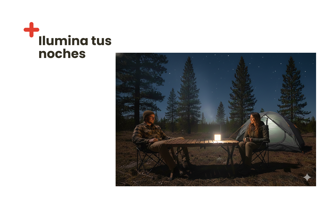 Luz LED con panel solar