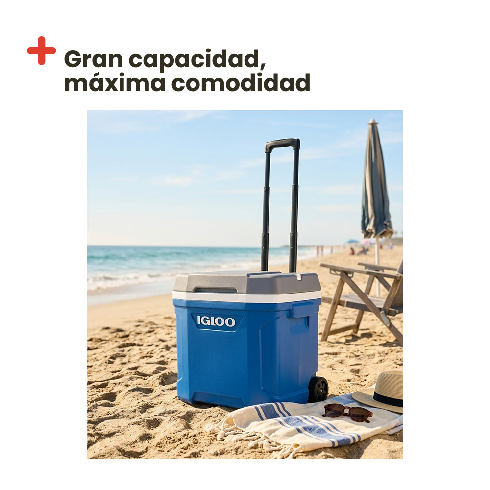 Nevera portátil Igloo Latitude 30 Roller. Azul