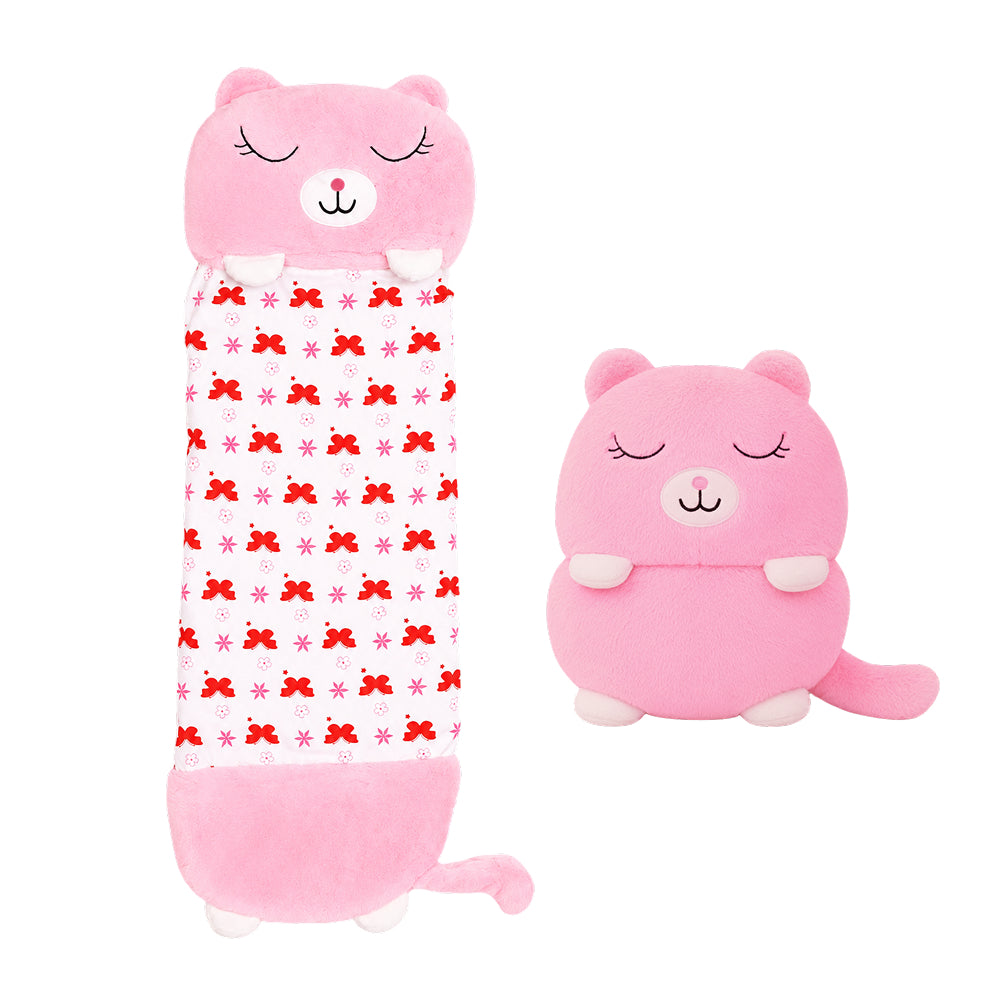 Saco de Dormir de Gatita Infantil - Algodón 130x50 – Ligero, Cómodo y Seguro