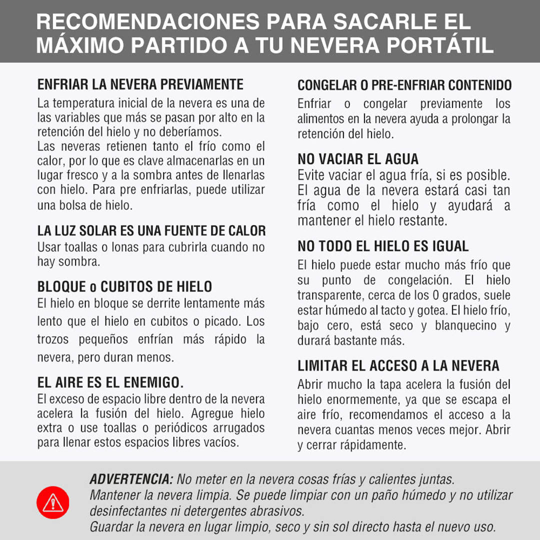 como mantener tu hielo más tiempo
