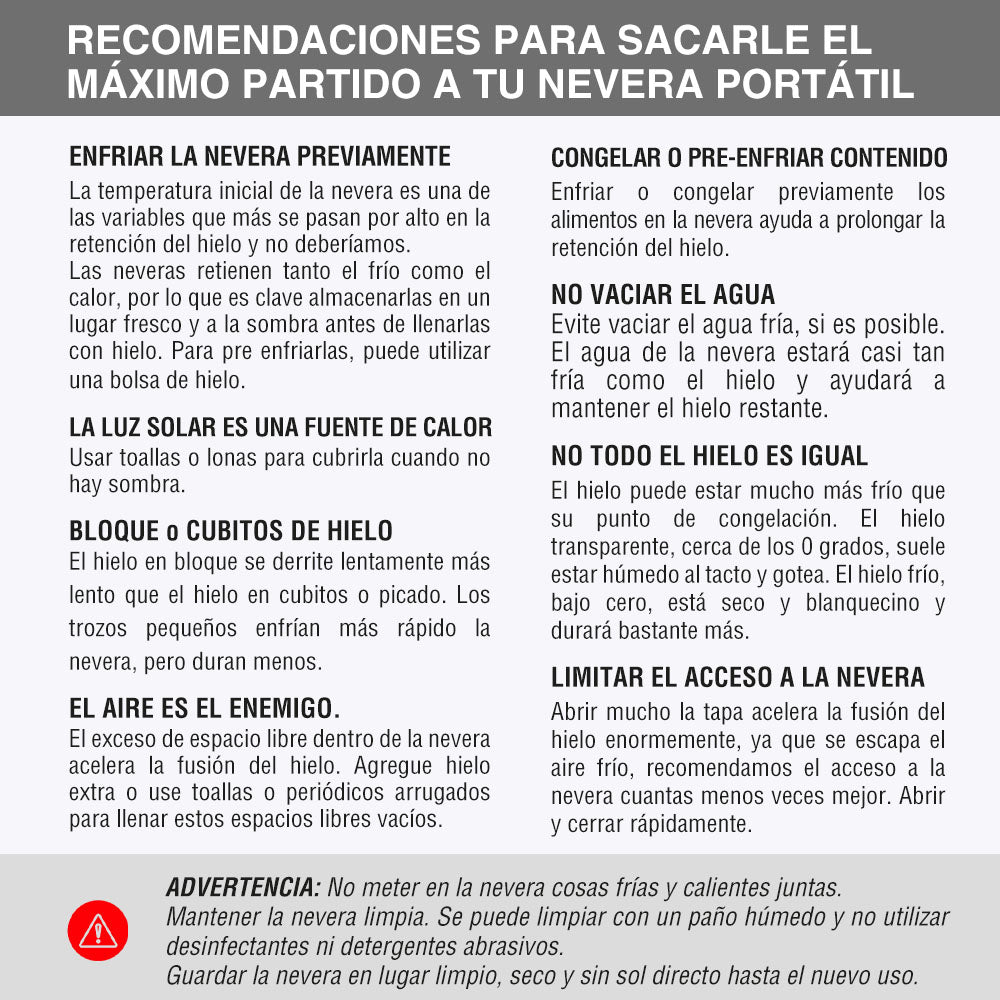 instrucciones para mantener el hielo durante mas tiempo en tu nevera
