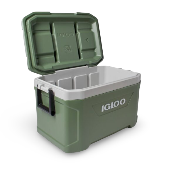 nevera portatil igloo latitude 52 ecocool abierta