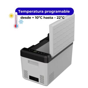 nevera/congelador electrica 25L temperatura