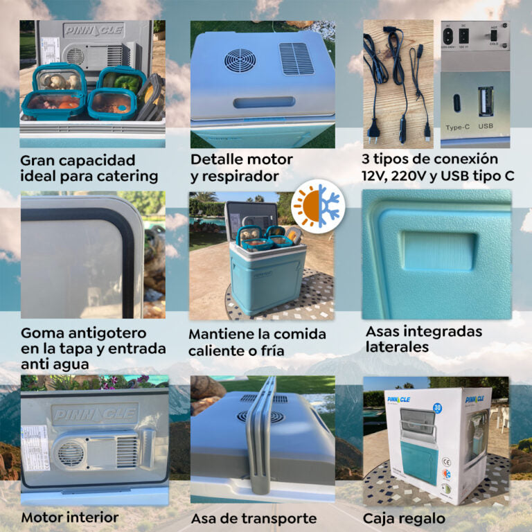 Nevera Pinnacle Termoelectrica 30 litros