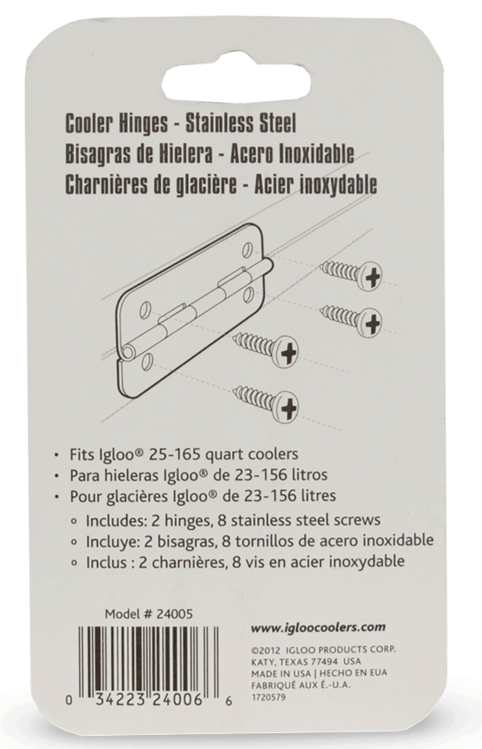 Blíster bisagras acero inoxidable