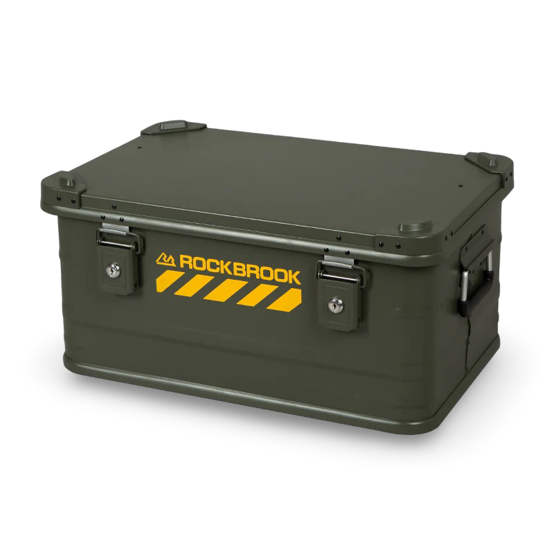 caja almacenamiento verde 50L