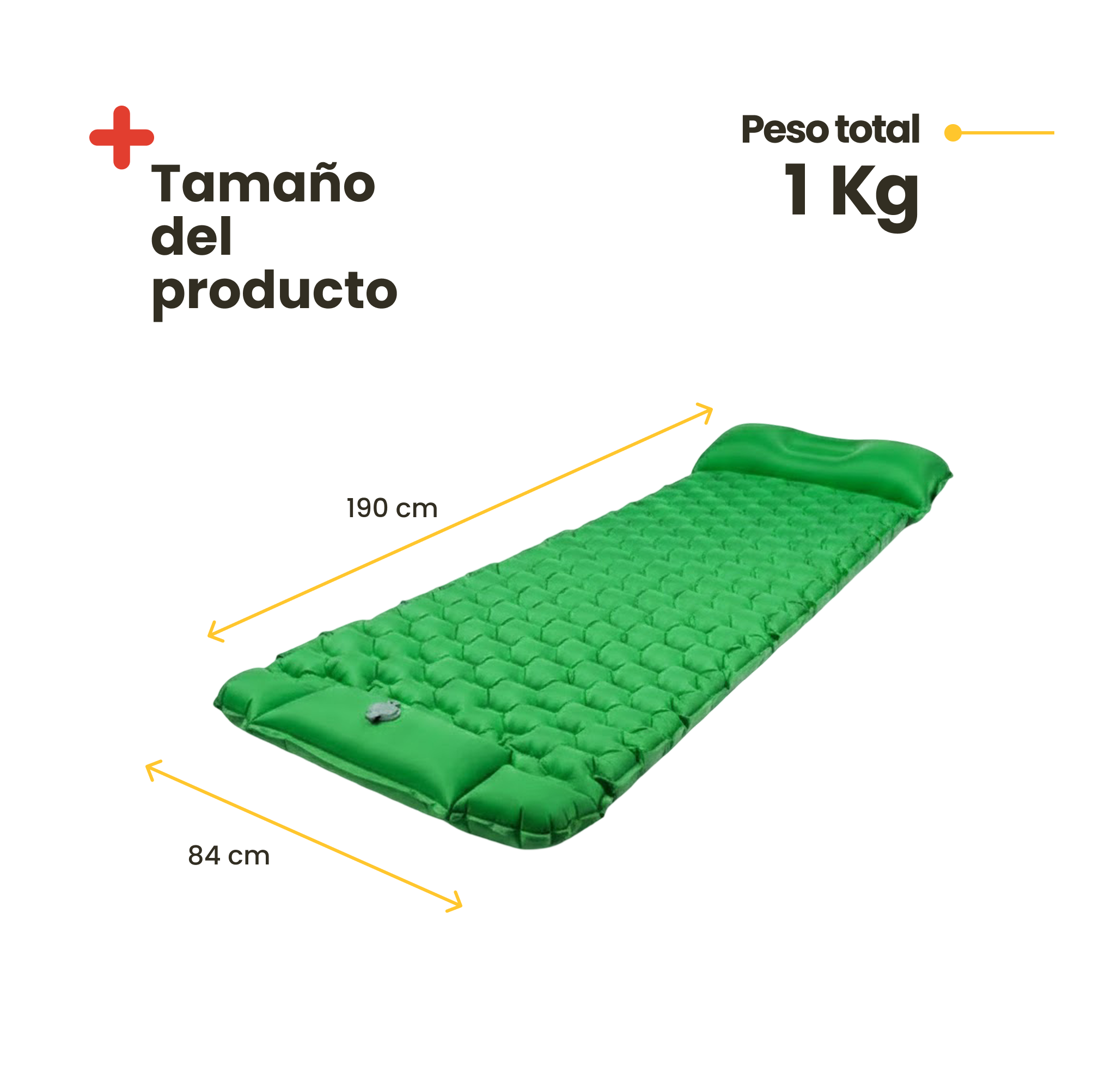 Colchón individual autoinflable