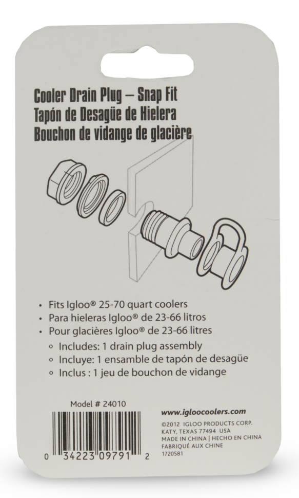 Desagüe sin rosca nevera igloo instrucciones