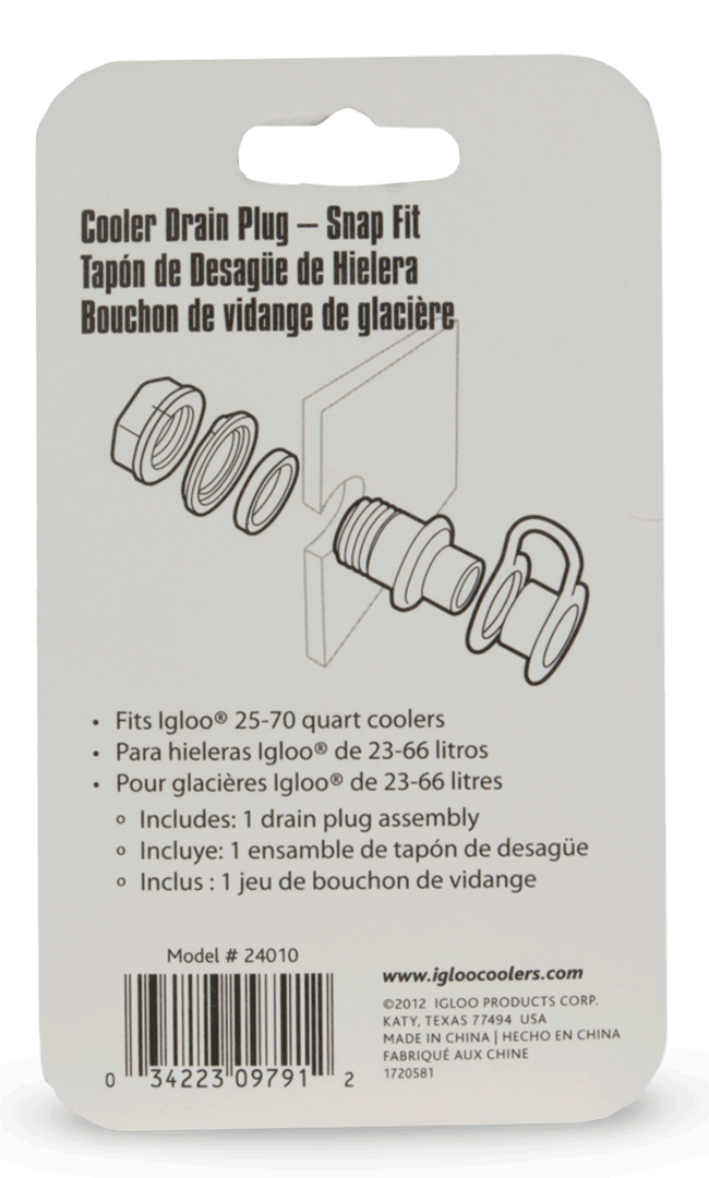 Desagüe sin rosca nevera igloo instrucciones