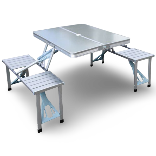 Mesa maleta aluminio plegable Inuitz