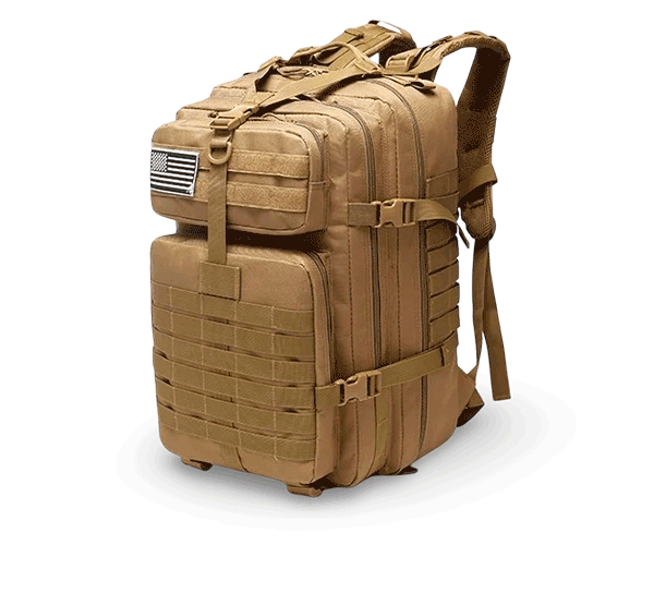 mochila militar inuitz beige 56 litros