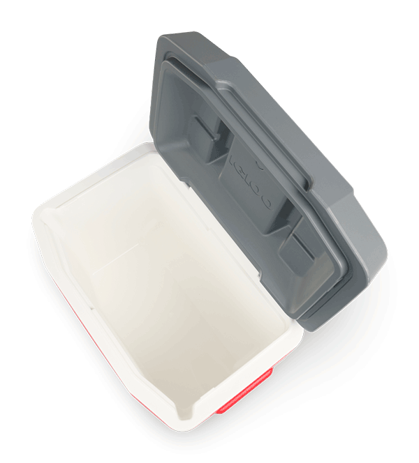 nevera portatil con ruedas igloo 30 litros abierta