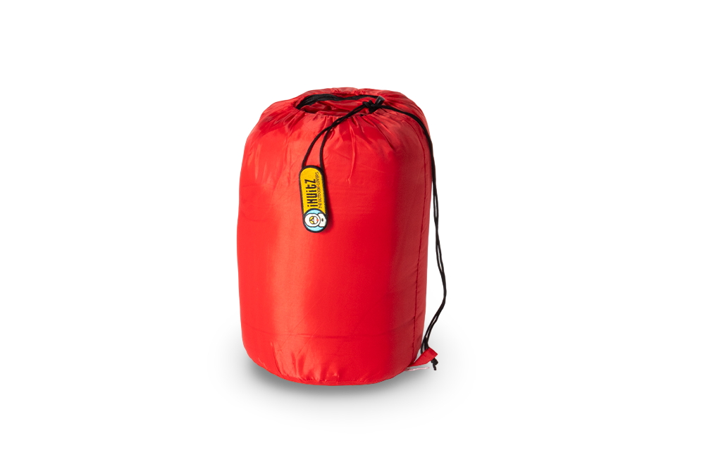 saco de dormir rojo