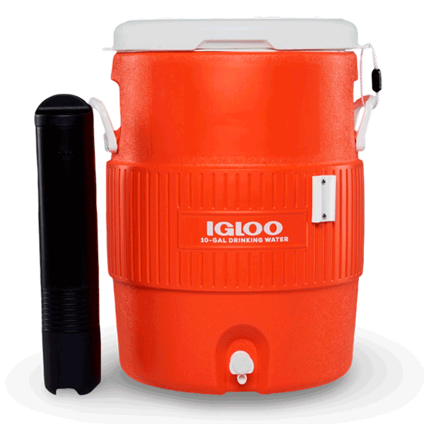 termo igloo hidratacion 38 litros frontal con porta vasos