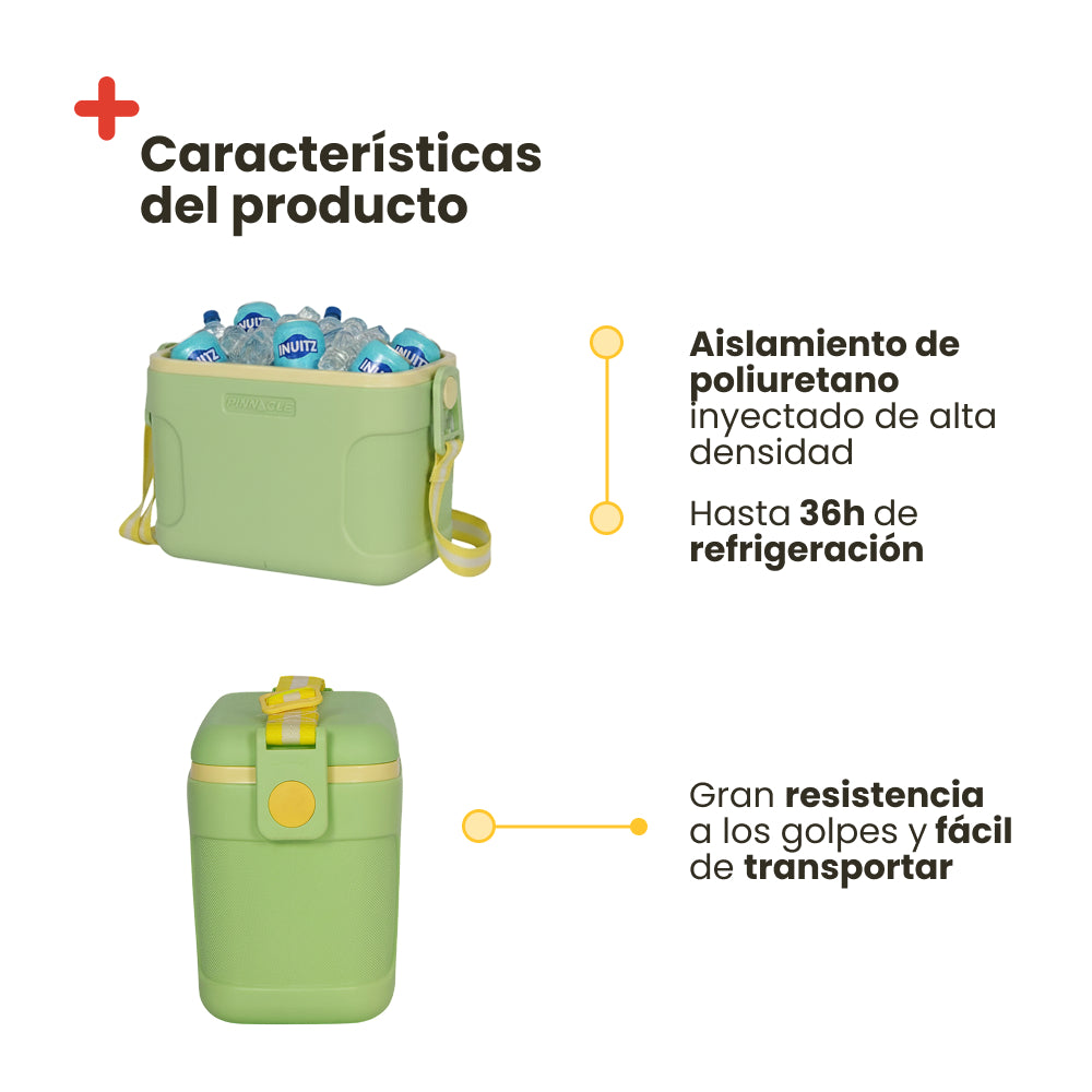 Nevera Portatil Retro Verde 8L