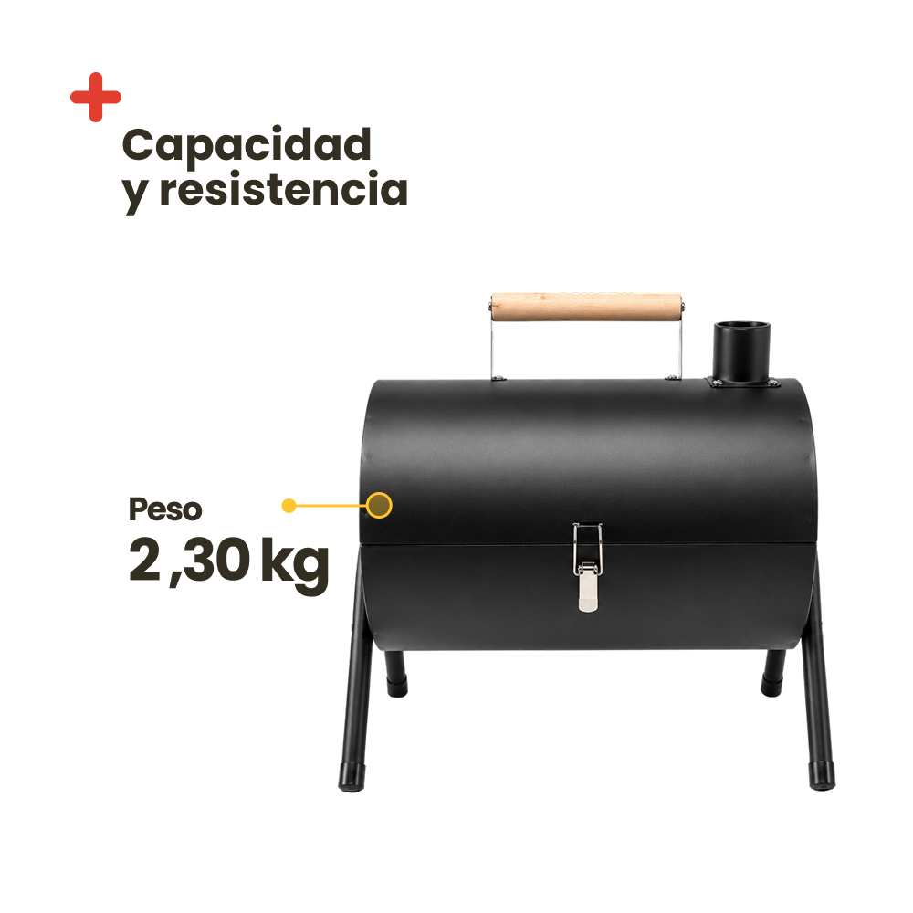 Barbacoa portátil estilo ahumador