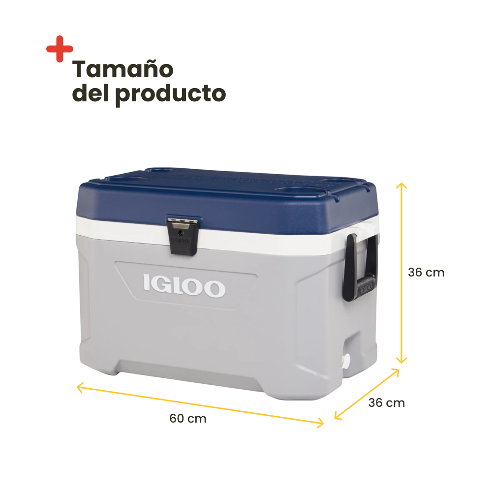 Nevera rígida portátil Igloo Latitude 54 Maxcold, 51 litros