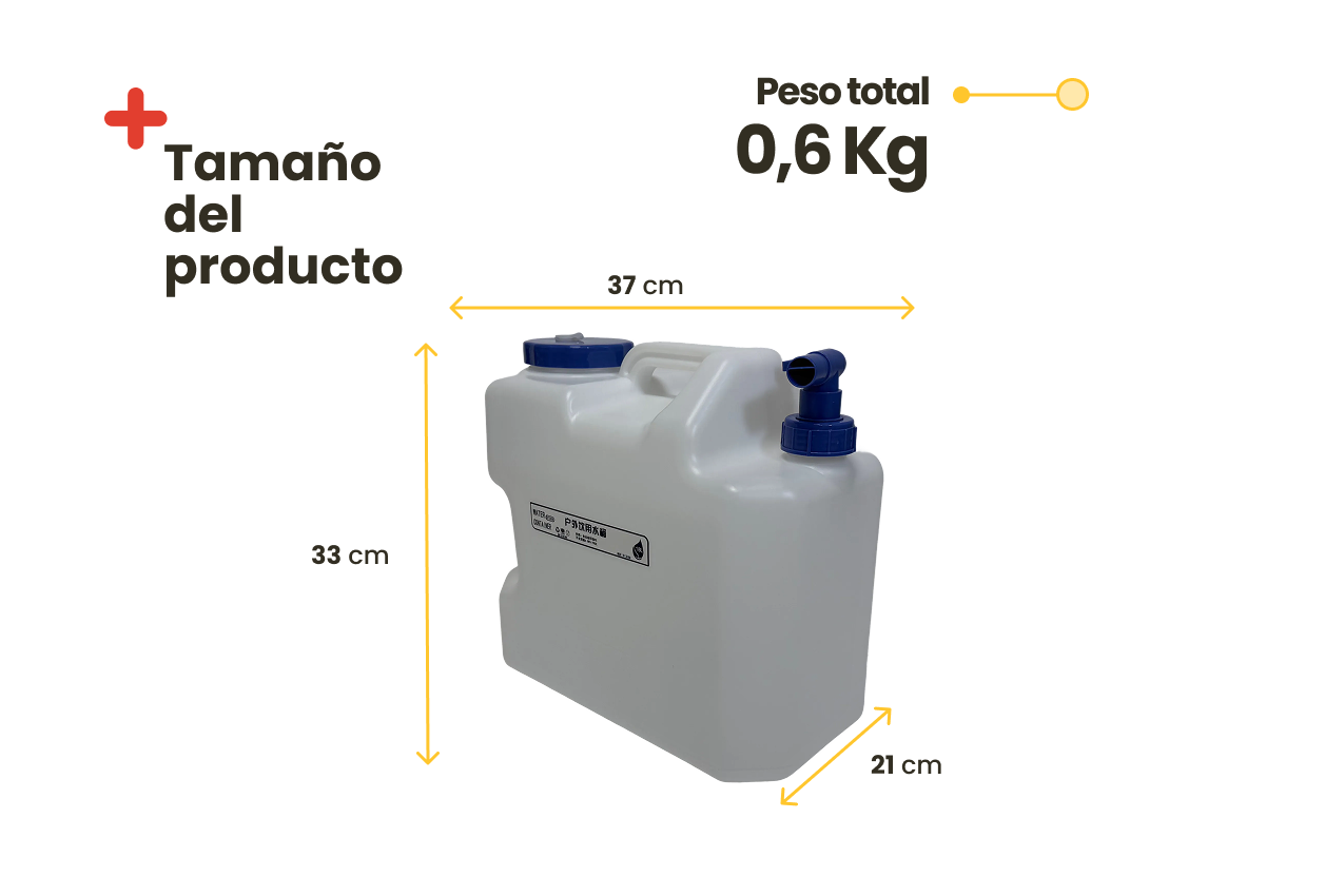 Depósito de Agua Portátil 18L Inuitz (Blanco)