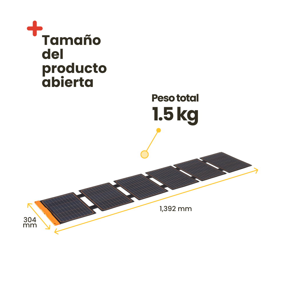 Placa solar flexible 60W